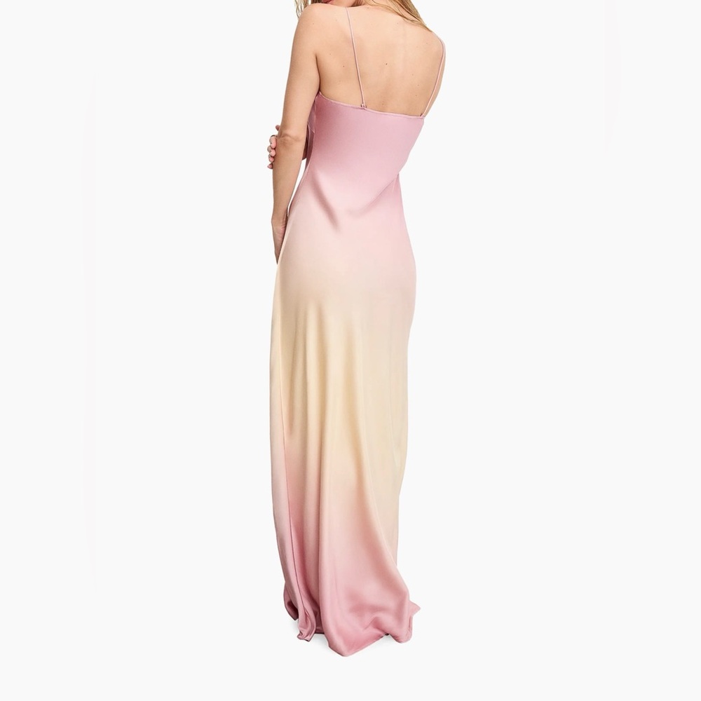 NWT Good American Satin Slip Maxi Dress - sz small - Picture 5 of 13